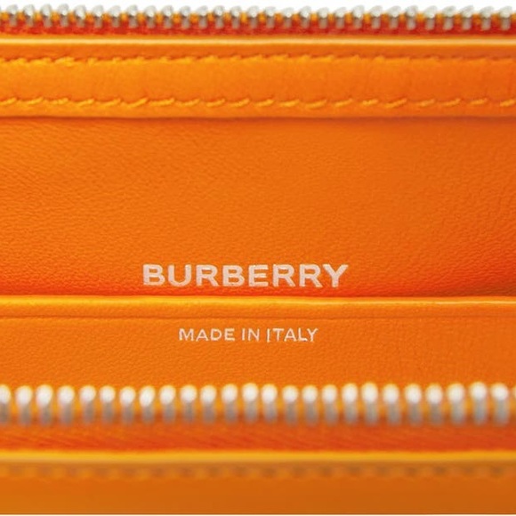 Burberry Mini Olympia Leather Shoulder Bag in Orange - Picture 10 of 16